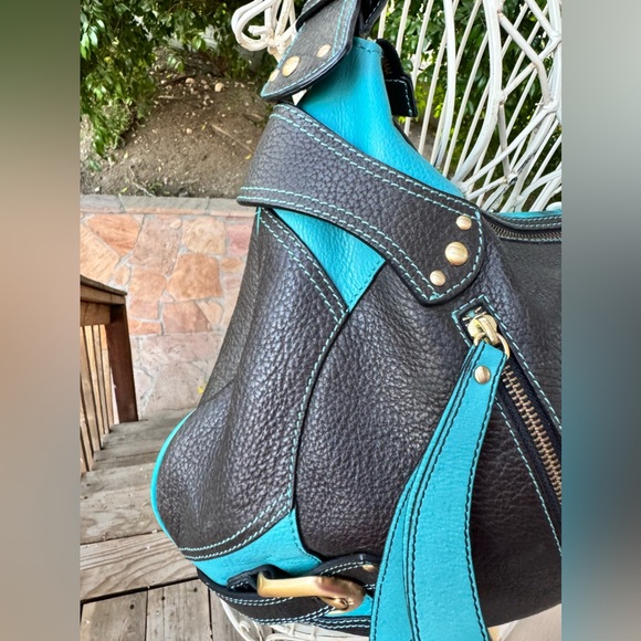 RARE Isabella Fiore Hand-Painted Hummingbird Art Bag - Picture 14 of 16